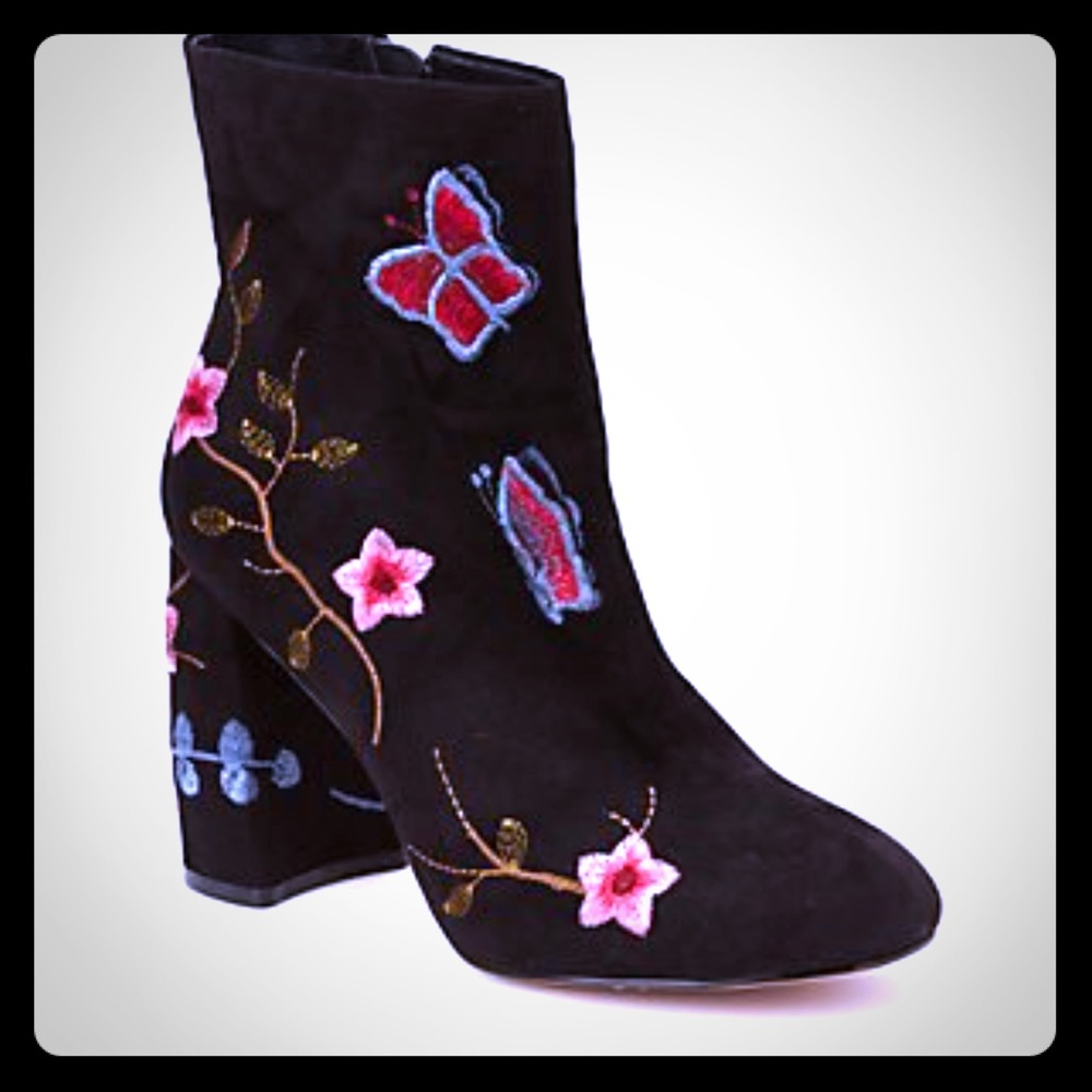 Nanette Lepore butterfly boots